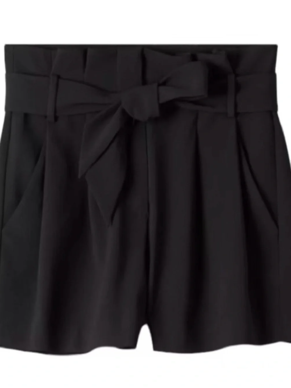 BABATON ARITZIA Black Belted Trouser Shorts | Size 0 | Like New